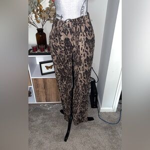 Rewash Black and Brown Wide Leg Jumpsuit